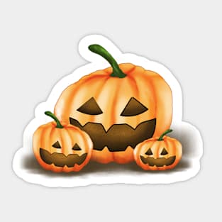 Pumpkin Halloween Sticker